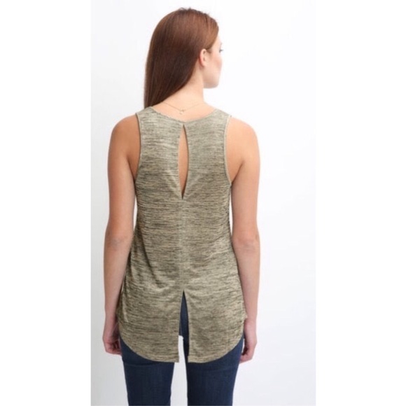 💕SANCTUARY💕 Gold Foil Tank Top with Back Slit Small S NWT - Picture 3 of 15